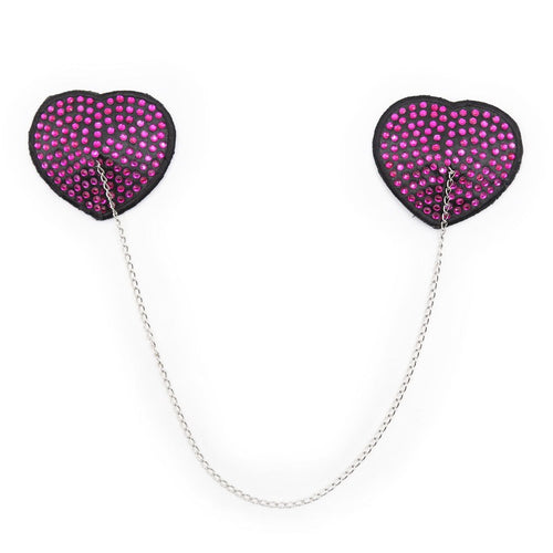 Purple Heart-shaped Chain Pasties